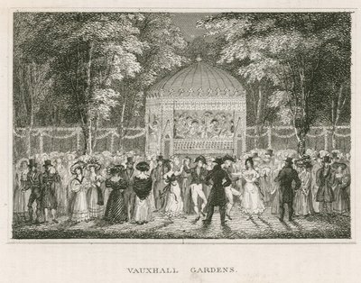 Vauxhall Gardens, London af English School