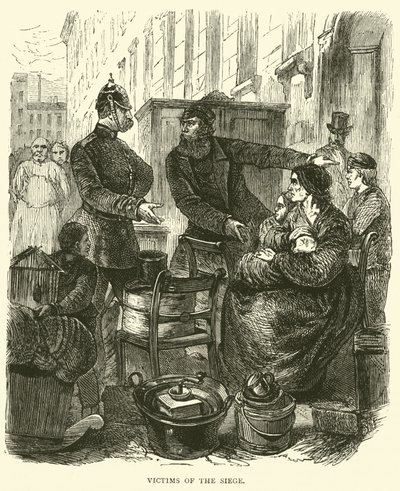 Ofre for belejringen, februar 1871 af English School