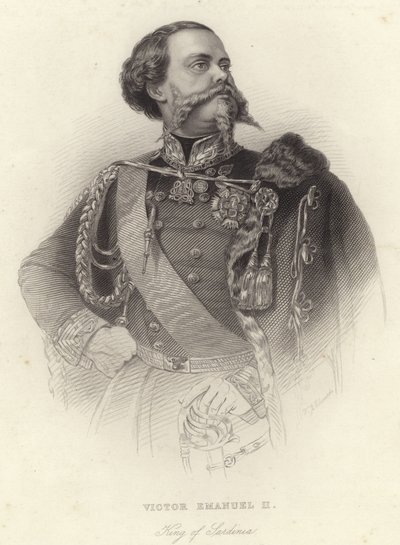 Victor Emmanuel II af Sardinien af English School