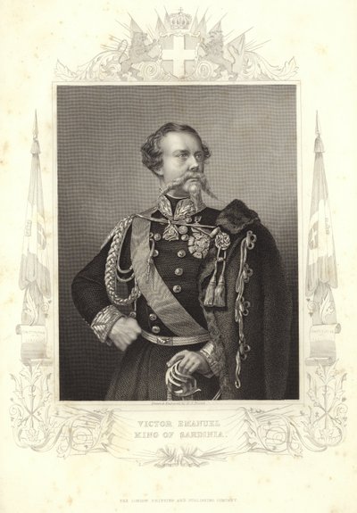 Victor Emmanuel II af Sardinien af English School