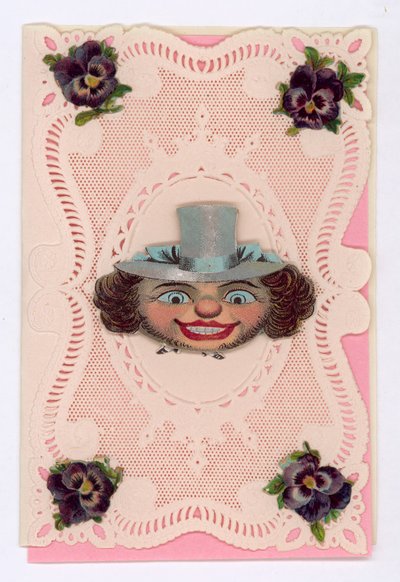 Viktorianische Valentinskarte von English School