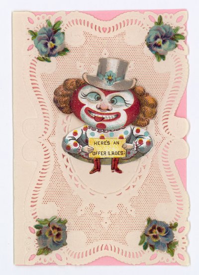 Viktorianische Valentinskarte von English School