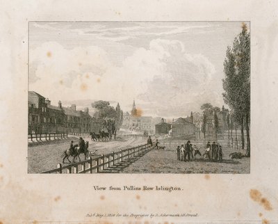 Udsigt fra Pullins Row, Islington af English School
