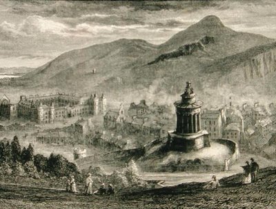 Udsigt fra Burns Monument, Calton Hill, Edinburgh i c.1880, fra 