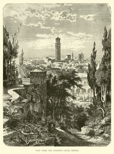View from the Giardino Giusti, Verona  af English School