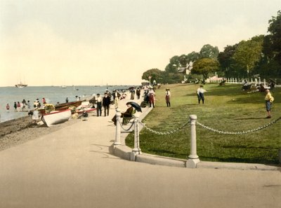 Udsigt over Cowes (håndfarvet foto) af English School
