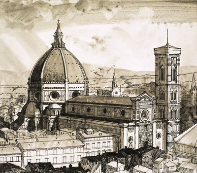 Udsigt over Firenze af English School