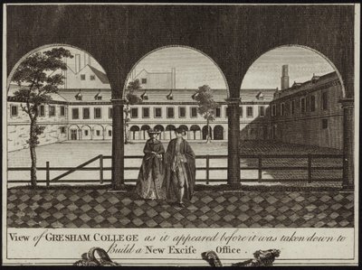 Udsigt over Gresham College af English School