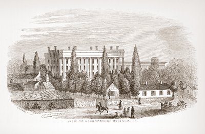 Udsigt over Harrodsburg Springs, KY af English School