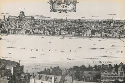 Udsigt over London af Wenceslaus Hollar, 1647 af English School