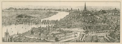 Udsigt over London på kong Henry VIIIs tid af English School