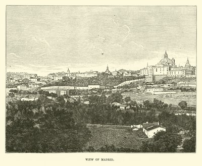 Udsigt over Madrid af English School