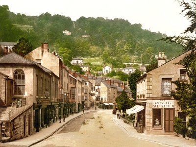Udsigt over Matlock Bath (håndfarvet foto) af English School