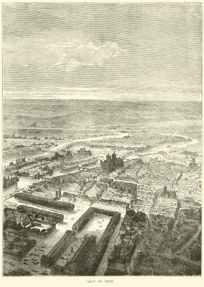 Udsigt over Metz, oktober 1870 af English School