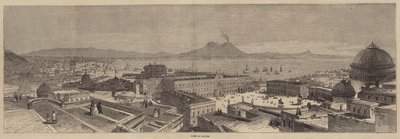 Udsigt over Napoli (gravering) af English School