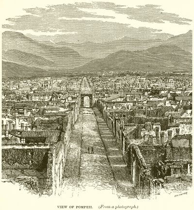 Udsigt over Pompeji af English School