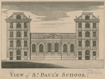 Ansicht der St. Pauls Schule von English School