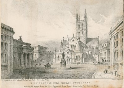 Udsigt over St Savios Church, Southwark af English School