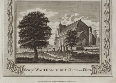 Ansicht der Waltham Abbey Church von English School