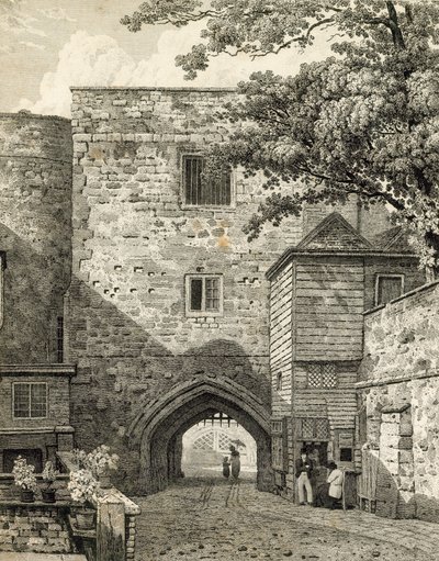 Udsigt over Bloody Tower af English School