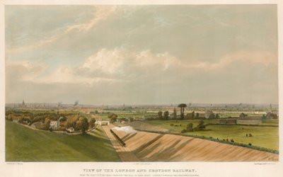 Ansicht der London und Croydon Eisenbahn von English School