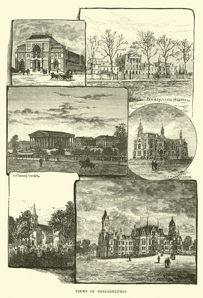 Udsigt i Philadelphia af English School