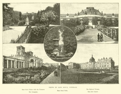 Udsigt i Sans Souci, Potsdam af English School