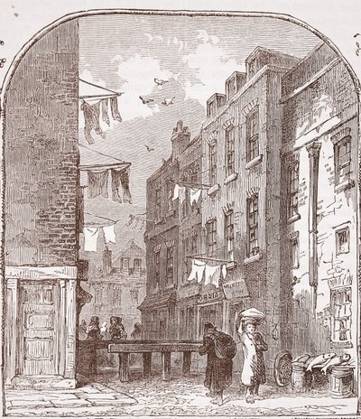 Udsigt i Rookery, St. Giles af English School