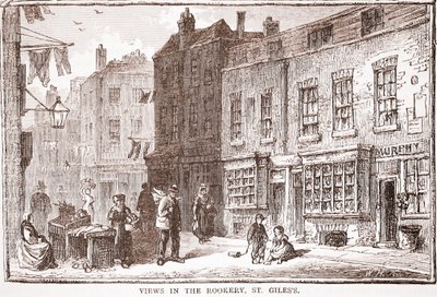 Udsigt i Rookery, St. Giles af English School