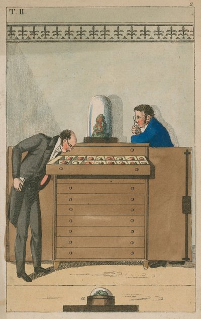 Besøger et museum af English School