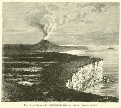 Volcano in Amsterdam Island, South Indian Ocean  af English School