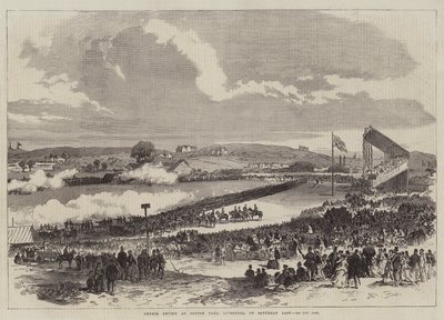 Frivillig anmeldelse på Sefton Park, Liverpool, lørdag sidst (gravering) af English School