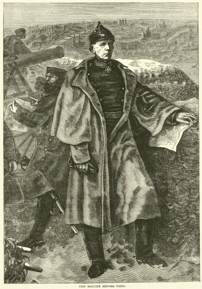 Af Moltke før Paris, november 1870 af English School