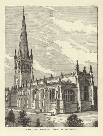 Wakefield Cathedral, fra sydøst af English School