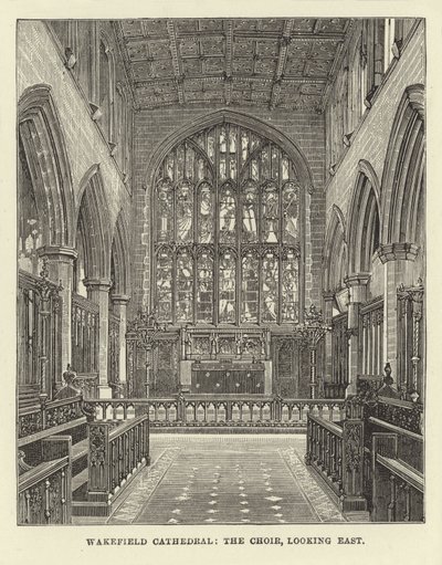 Wakefield Cathedral, koret, ser mod øst af English School