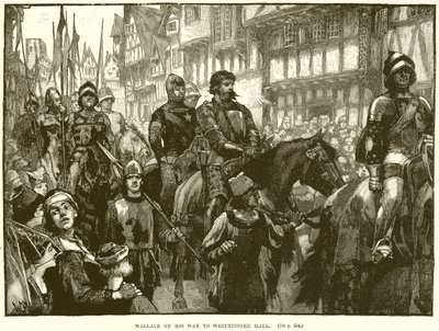 Wallace på vej til Westminster Hall af English School