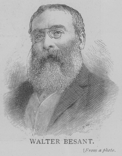 Walter Besant (gravering) af English School