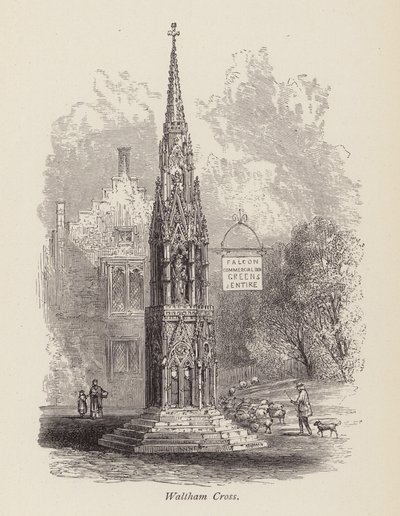 Waltham Cross (gravering) af English School