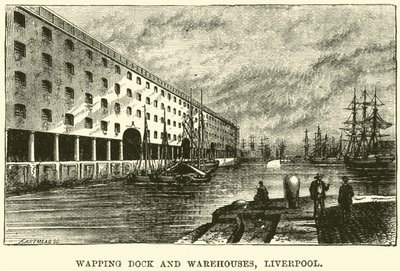 Wapping Dock and Warehouses, Liverpool af English School