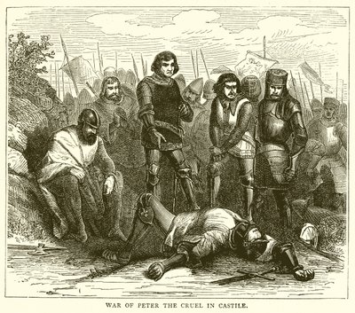 Peter den Grusommes krig i Castilien af English School
