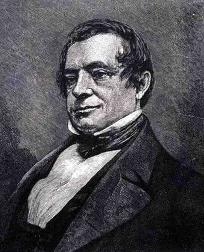 Washington Irving (1783-1859) (gravering) af English School