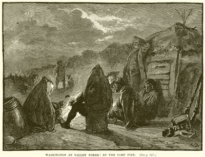 Washington ved Valley Forge: Ved lejrbålet af English School