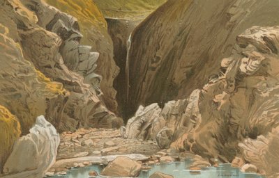 Waterfall Cave, Plemont--Jersey af English School