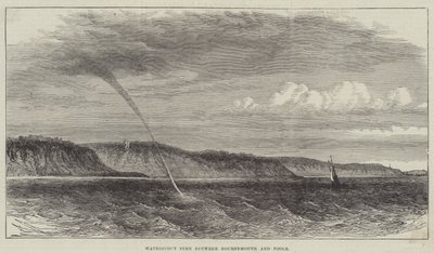 Vandtud set mellem Bournemouth og Poole (gravering) af English School