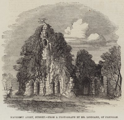 Waverley Abbey, Surrey (gravering) af English School