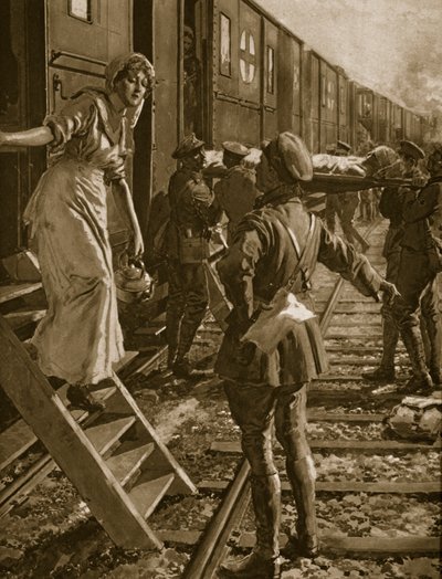 Wayside Calvary i Frankrig, 1914-19 af English School