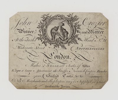 Weaver and Mercer, John Crozier, byttekort af English School