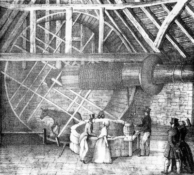Brøndhejs drevet af et æsel, ca. 1870 af English School