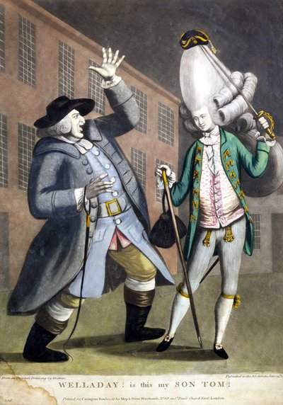 Welladay!. Er dette min søn Tom, fra en original tegning af Grimm, trykt for Carington Bowles, London, Pub. 1773 af English School
