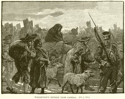 Wellingtons Retreat fra Coimbra af English School